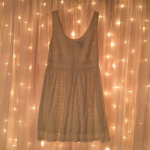Wet Seal Cream Lace Dress (M)